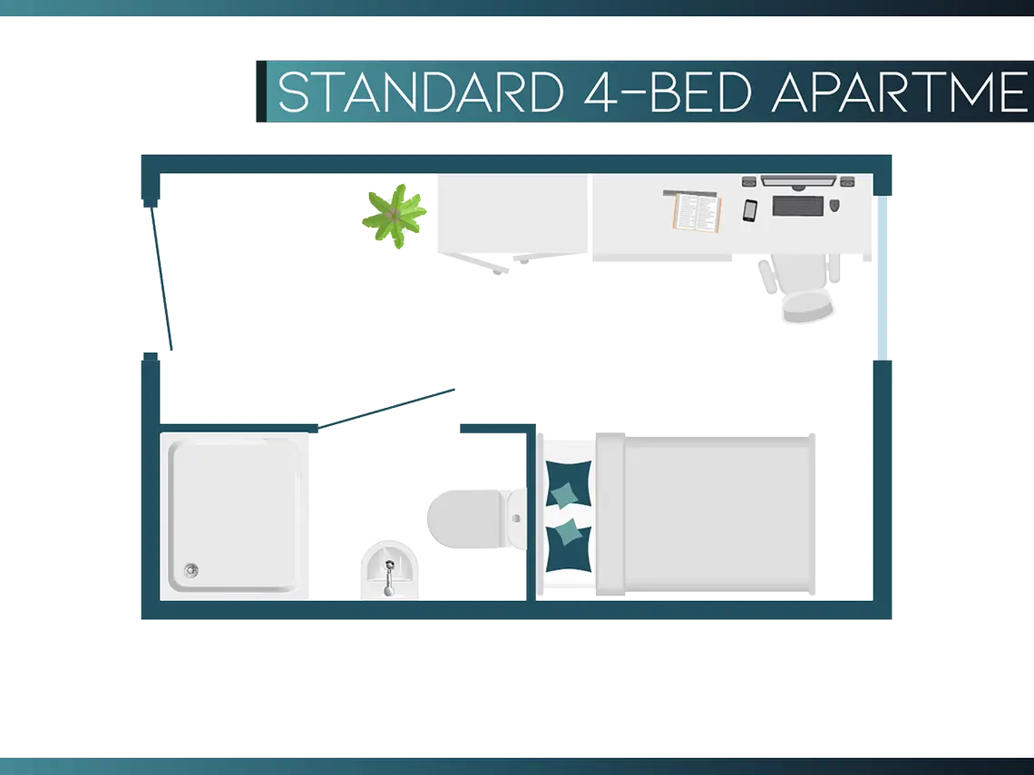 4 Bed Apartment Unit 5